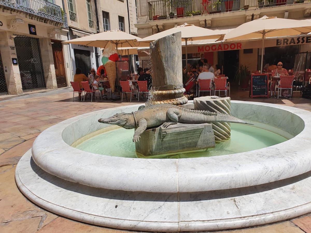Au Coeur Du Centre Historique - Immeuble Classe - Terrasse - Climatise Nîmes Exterior foto